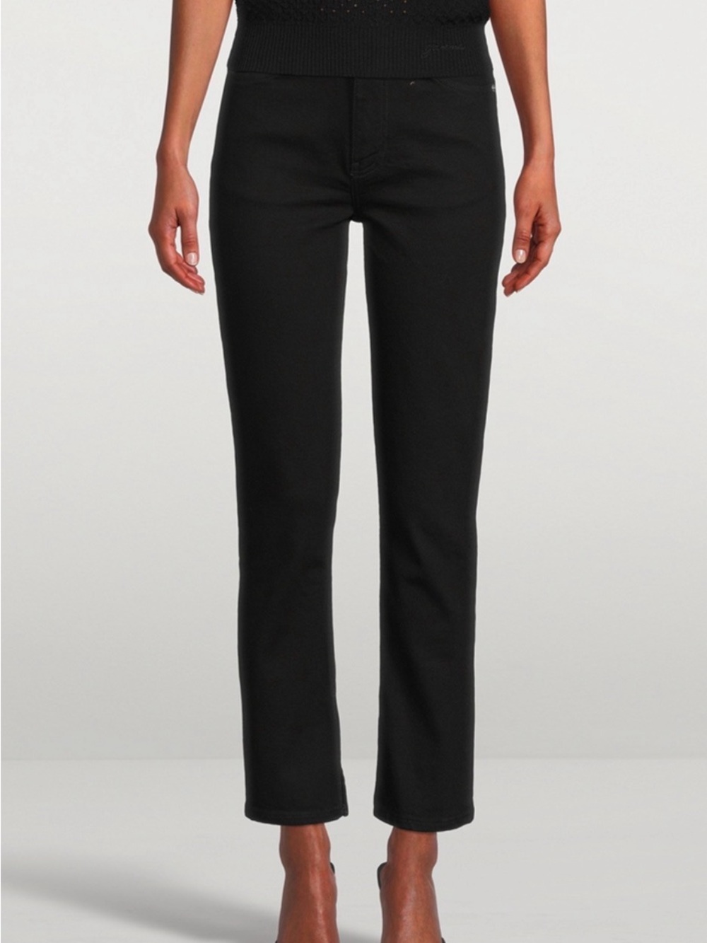 Women's Ganni Beksi, size 27 / 32  Black Straight-Leg Jeans